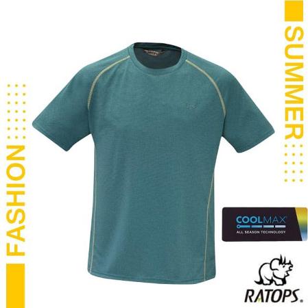 【瑞多仕-RATOPS】男款 COOLMAX 輕量圓領衫/DB1737 海港灣藍色/韭菜粉綠色✿30E010